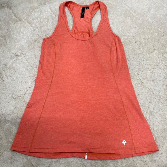 Specialized Tops - Specialized Shasta Tank Women L Coral Racerback Cycling Rear Zip Pocket Gorpcore